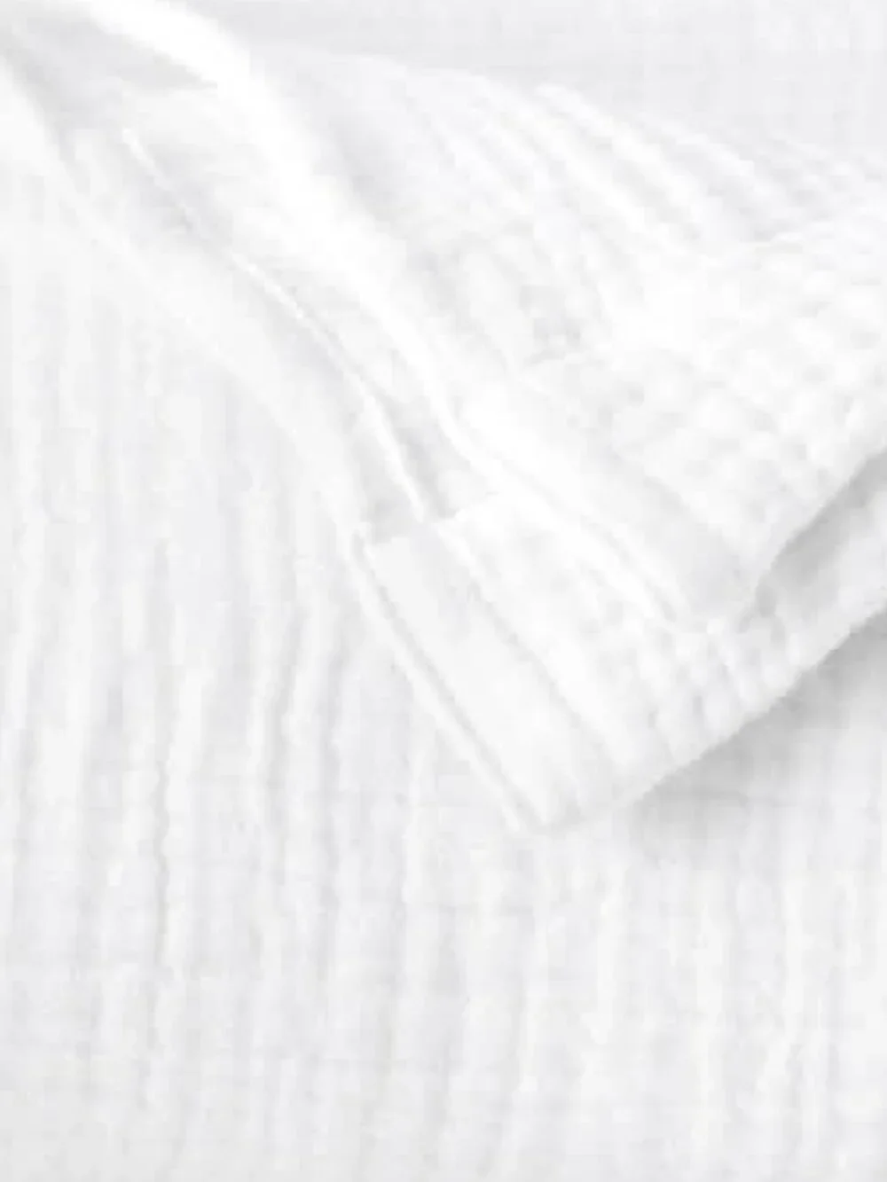 Bedsure White Cotton Muslin Throw Blanket 4 Layers Summer Cooling Gauze